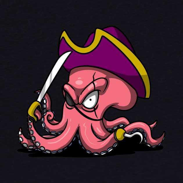 Octopus Pirate by underheaven